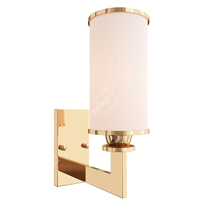 Luxurious Gold Wall Lamp SAVOY 548 3D model image 1