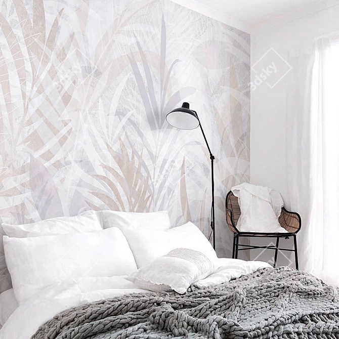 Light Leaves Eco Wallpapers | Creativille 3D model image 2