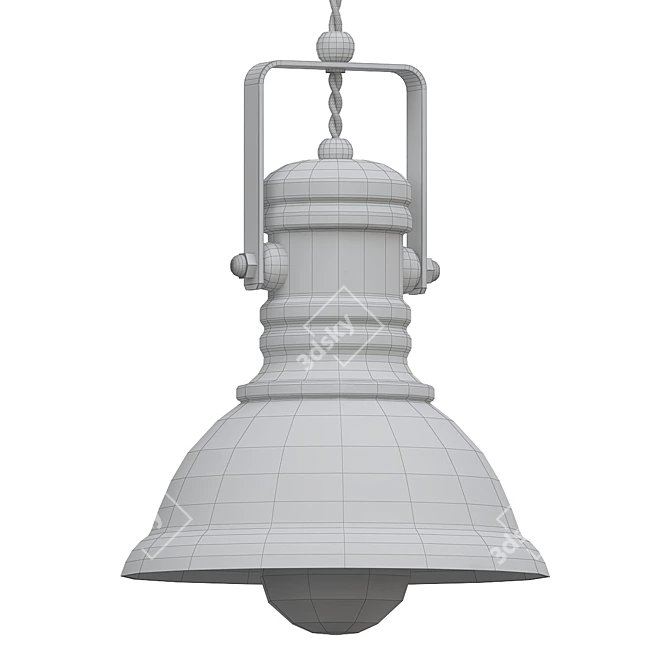 Industrial Bracket Pendant 3D model image 2