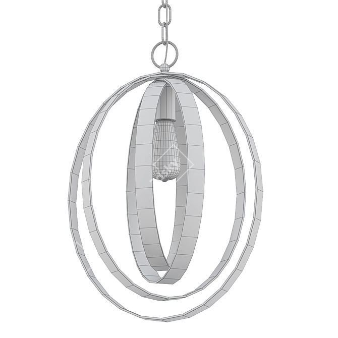 Minimalist 1-Light Pendant 3D model image 2