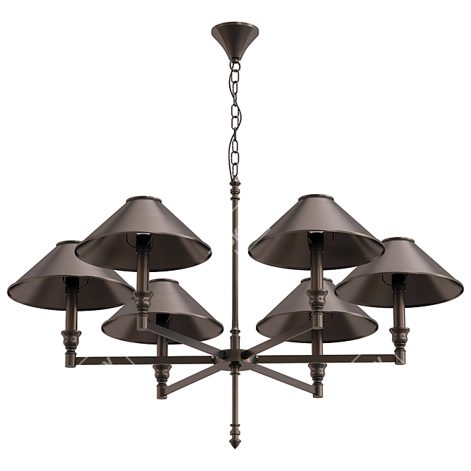 Elegant Giordano Pendant Light 3D model image 1