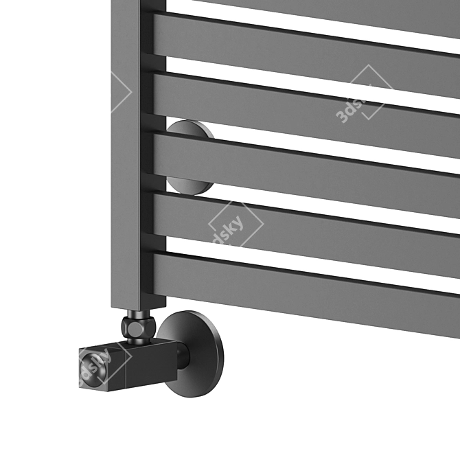 Terminus Tuscany Water Heated Towel Rail 3D model image 4