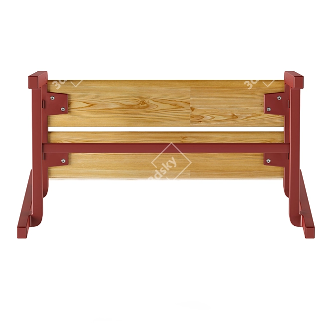 Ypperlig Beech Bench: Stylish & Versatile 3D model image 5