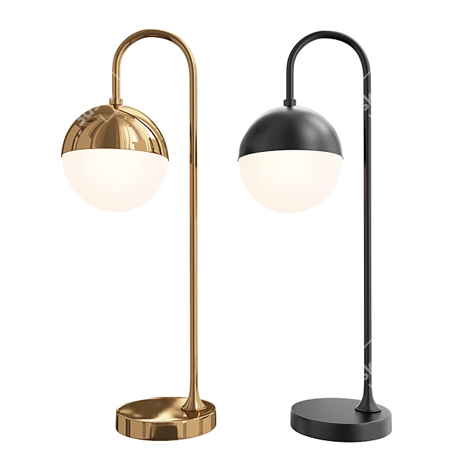 Elegant Living Room Table Lamps 3D model image 1