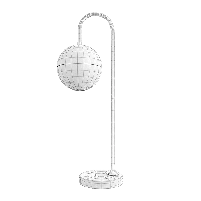 Elegant Living Room Table Lamps 3D model image 2