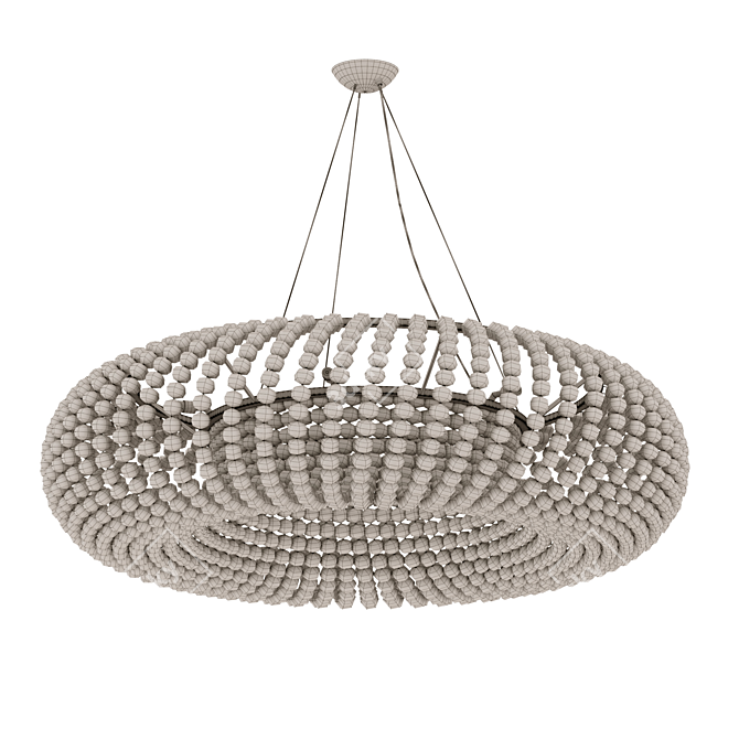 CARLA Crystal Pendant Light, Chrome 3D model image 2