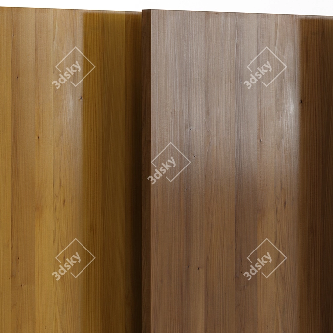 Aspen Wood 30: 3 Material Masterpiece 3D model image 2