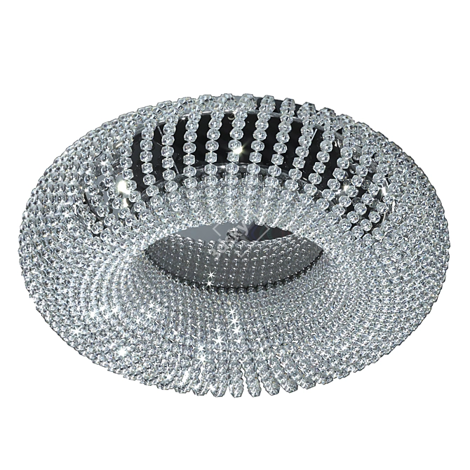 CARLA Crystal Ceiling Light, Chrome 3D model image 1