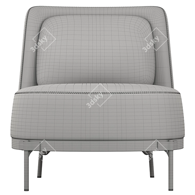 Minotti Tape: Cutting-Edge 3D Model 3D model image 3