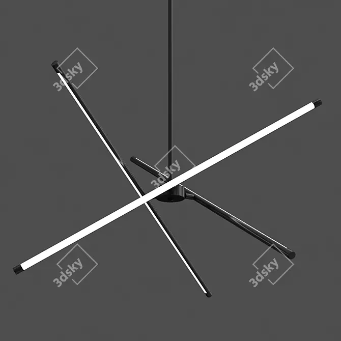 Sleek Navigator Pendant Lamp 3D model image 3