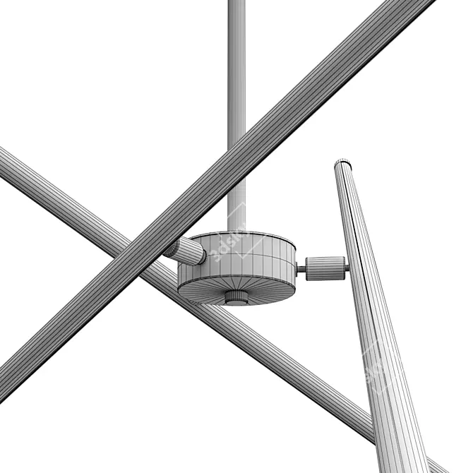 Sleek Navigator Pendant Lamp 3D model image 4