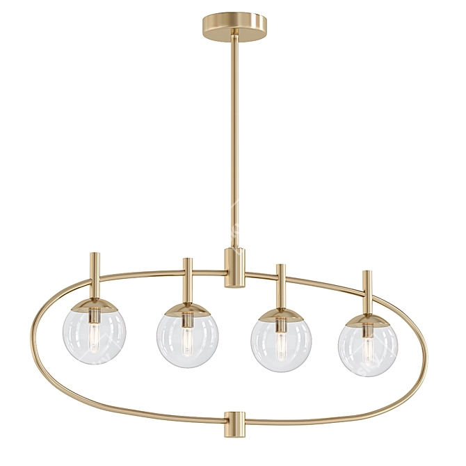 Craftmade Piltz 4-Light Chandelier 3D model image 1