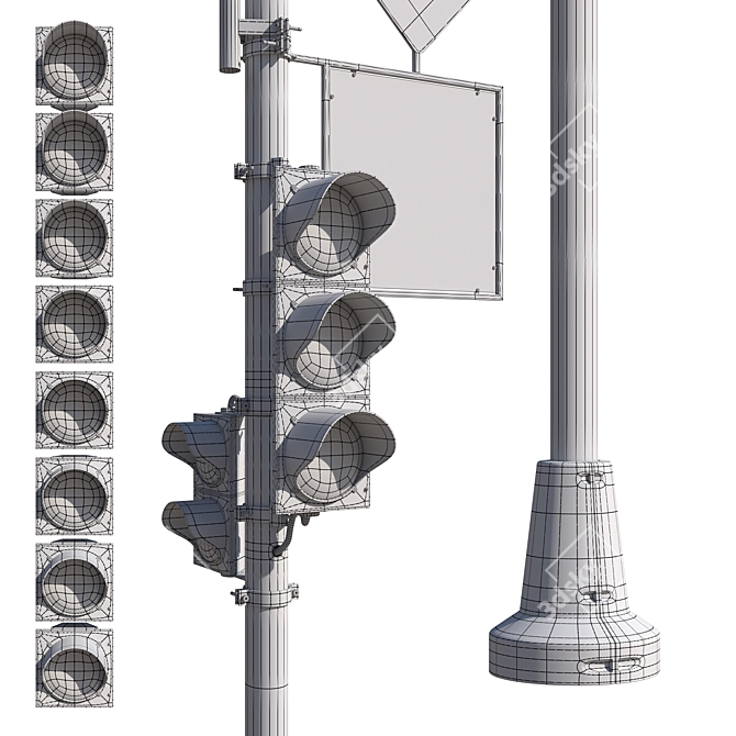 Smart Traffic Light Control 3D model image 4