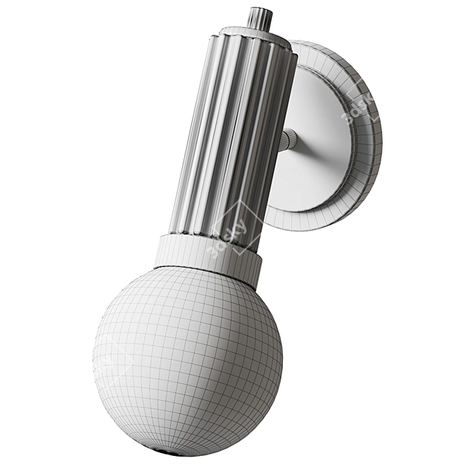 Elegant Reade Wall Sconce 3D model image 4