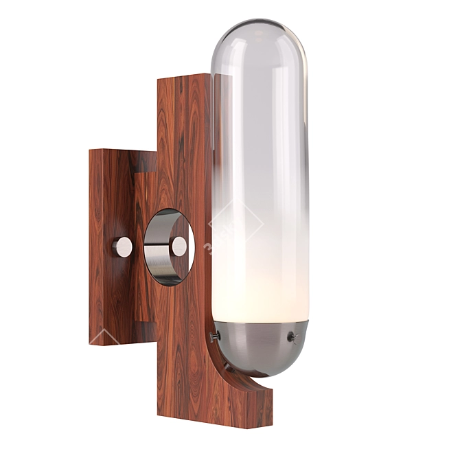 Mid-Century Mazzega Wall Lamp 3D model image 2