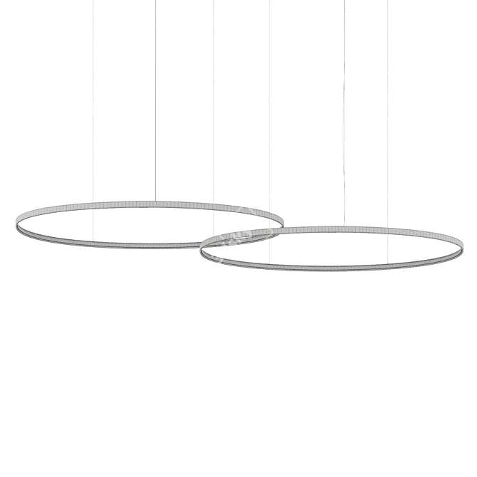 Zero Round Circles Pendant Lamp 3D model image 4