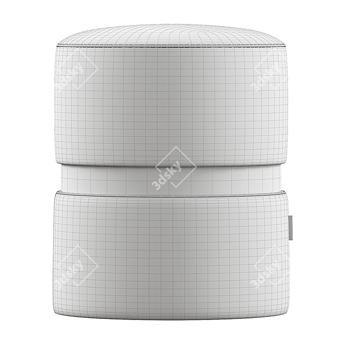 Contemporary Edson Pouf: Elegant and Versatile 3D model image 3