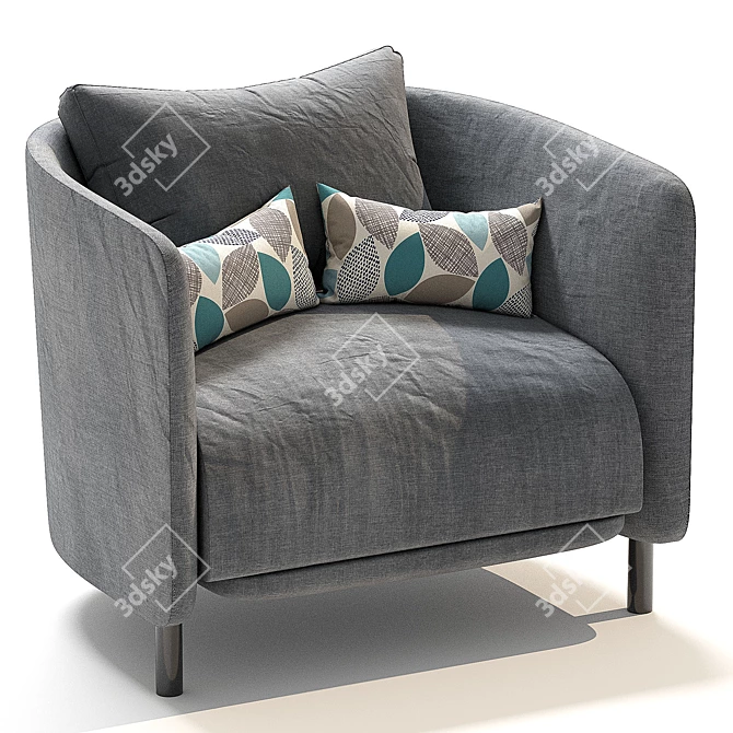 Blendy Lounge: Stylish Armchair for Ultimate Comfort 3D model image 1