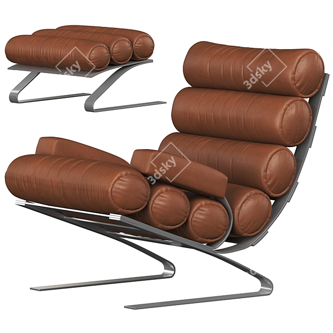 Modern Comfort: Cor Sinus Armchair 3D model image 2
