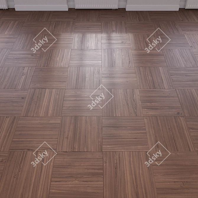 Premium 3D Wood Parquet 3D model image 3