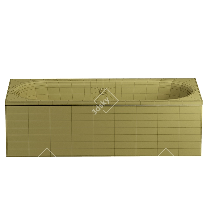 Luxury Acrylic Bathtub Cezares 3D model image 2