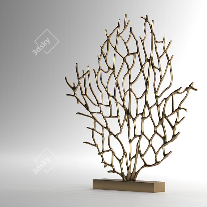  Modern Geometric Sculpture: Polygonal Art 3D model image 1