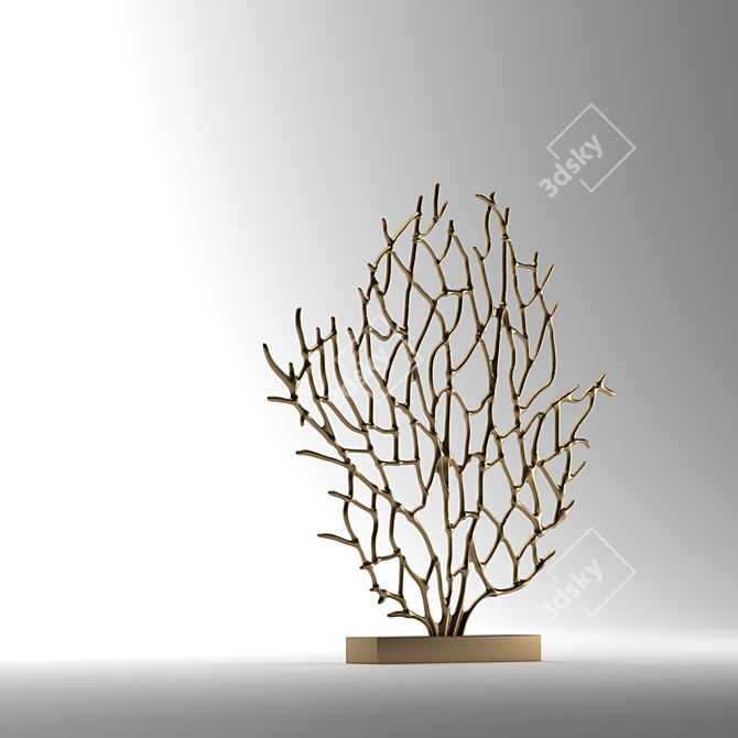  Modern Geometric Sculpture: Polygonal Art 3D model image 2