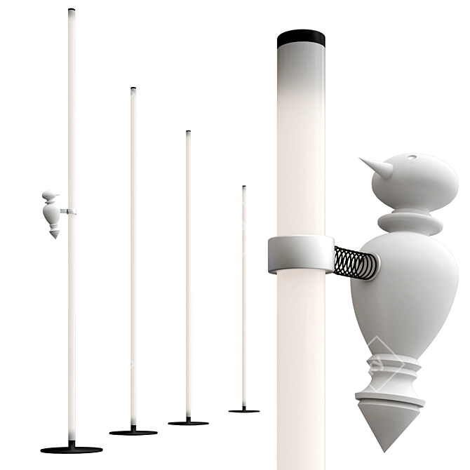 ACCIPICCHIO Floor Lamp by Karman 3D model image 1