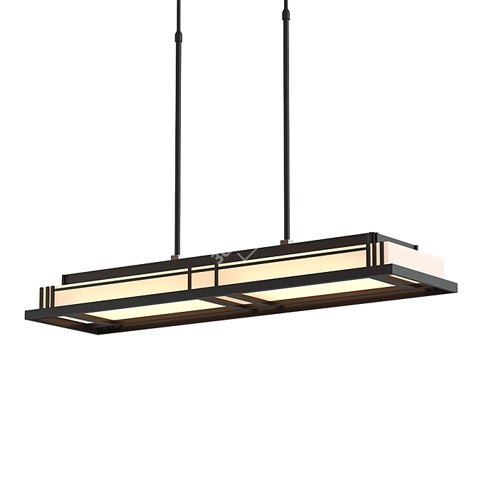 Modern Steppe Pendant Light 3D model image 1