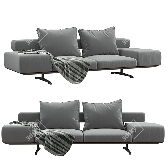 Modern Flexform WING Sofa Design 3D model image 1