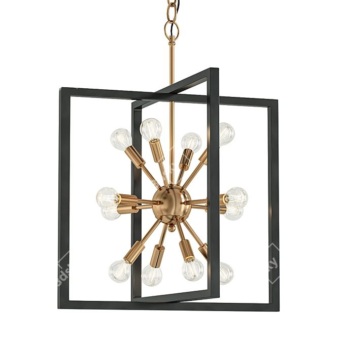 Xander 12 Pendant Light 3Ds 3D model image 1