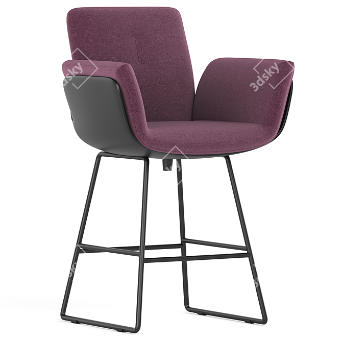 Modern Minimalist Cor Alvo Chair 3D model image 1