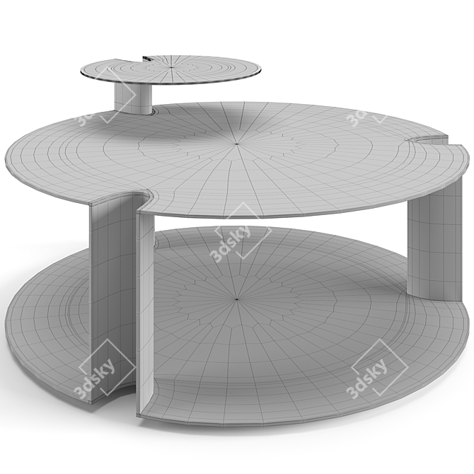 Modern Nix Coffee Table Set 3D model image 6