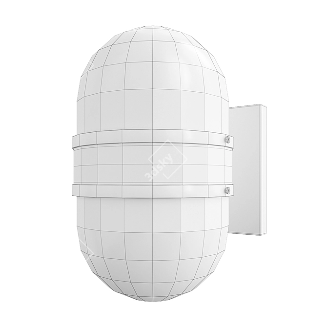 Modern Outdoor Sconce Trio 3D model image 2