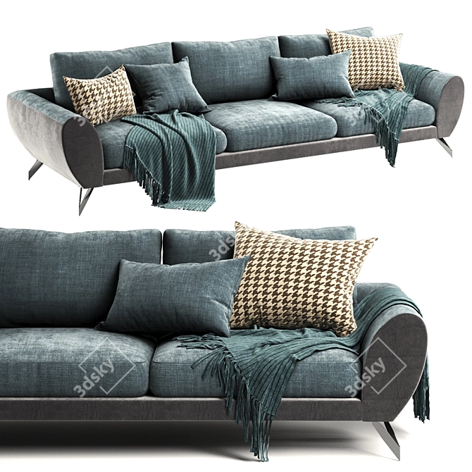 Sleek Modern Designer Sofa 2013 3D model image 1