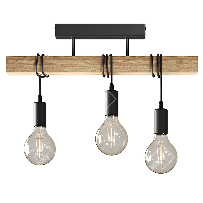 Eglo Townshend 32915 Pendant Light 3D model image 2