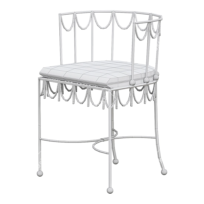 Modern Outdoor Elegance: Stromboli Chair 3D model image 2