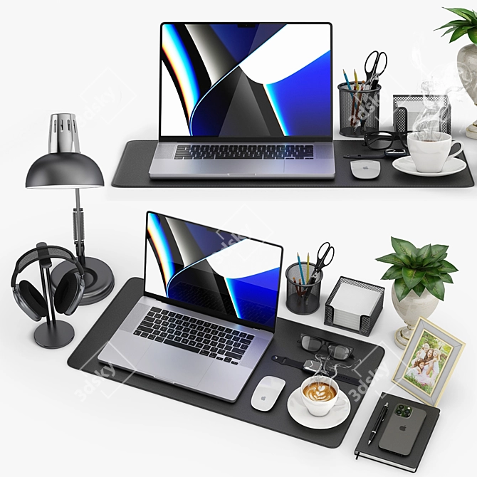 Tech Workspace Render Bundle 3D model image 2