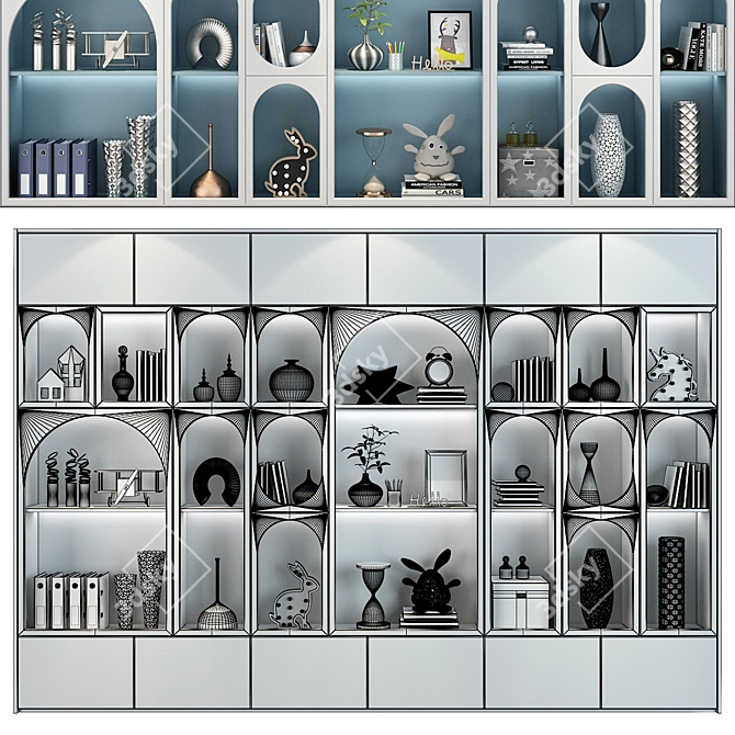 Customizable Children's Furniture Set 3D model image 2