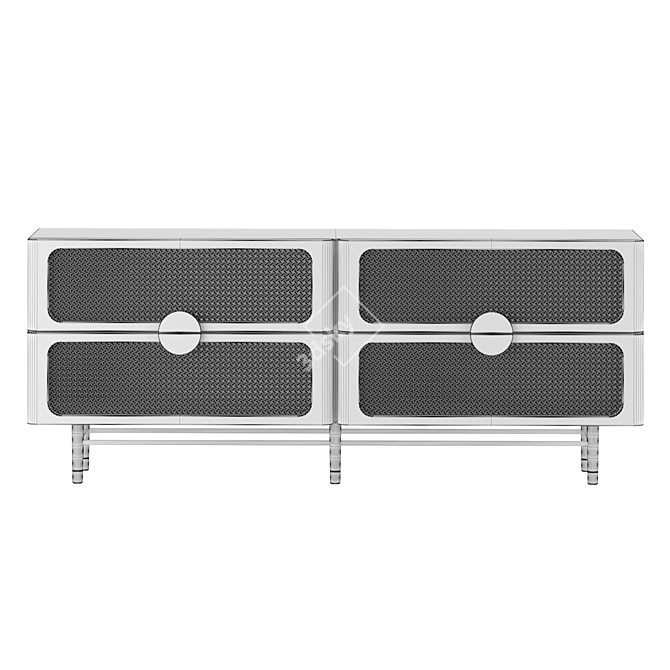 Modern Sideboard With High Quality 3D Model 3D model image 2