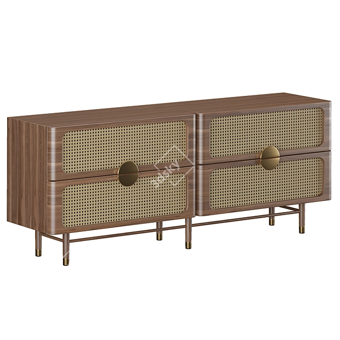 Modern Sideboard With High Quality 3D Model 3D model image 4