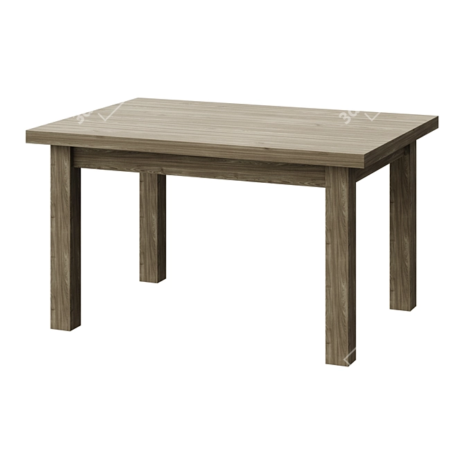 Urban Chic Table Unique Design 3D model image 1