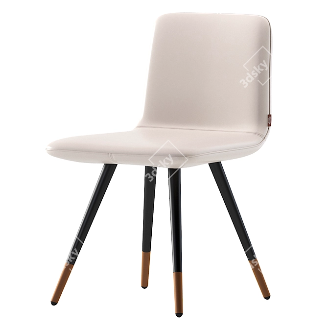 Modern Elegance Chair: Natuzzi Slancio 3D model image 4