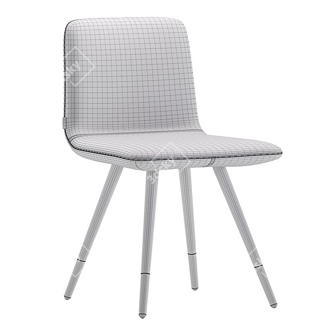 Modern Elegance Chair: Natuzzi Slancio 3D model image 7