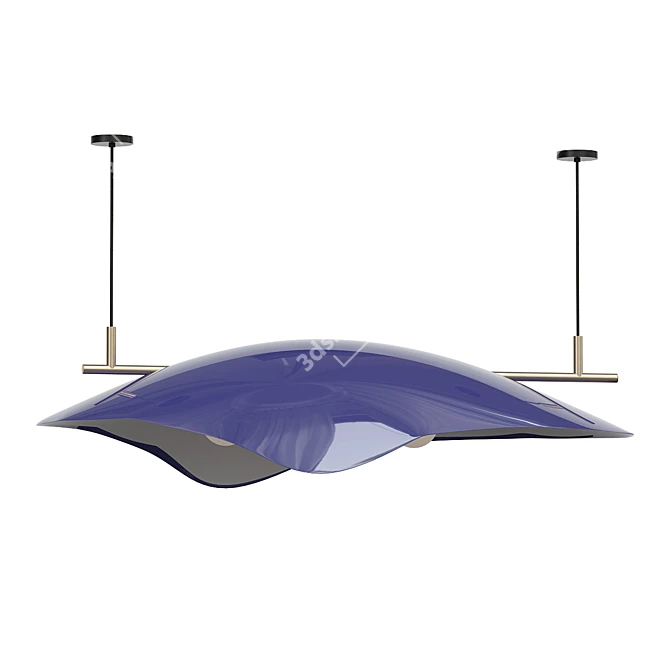 Eco-Friendly Orbiting Planet Art Sculpture 3D model image 1
