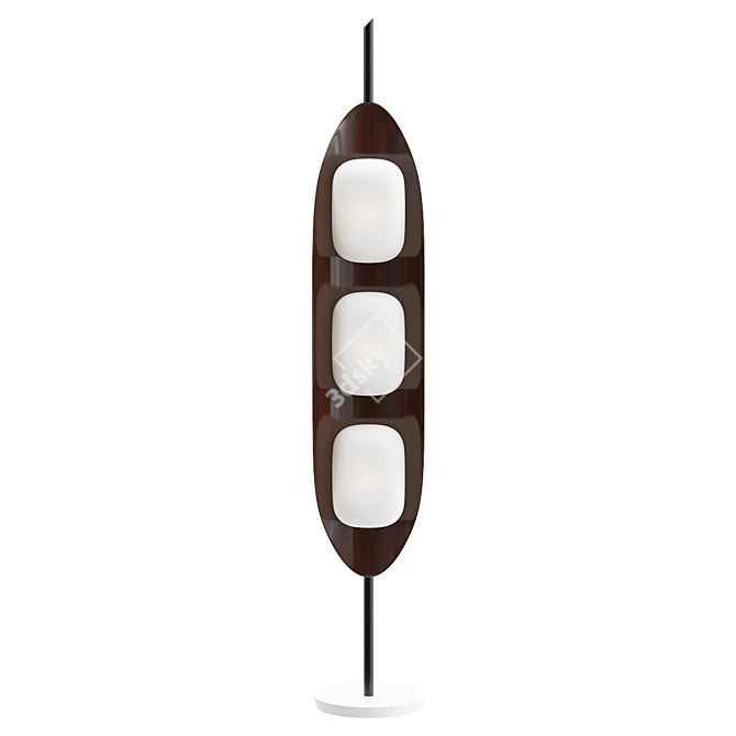 Modern Totem Floor Lamp 3D model image 1