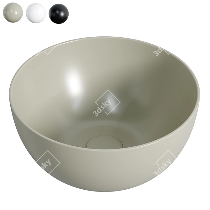 Salenzi Unica Round Sink Set 3D model image 1