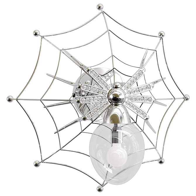 Spider Invasion Wall Lamp Model 3D model image 1