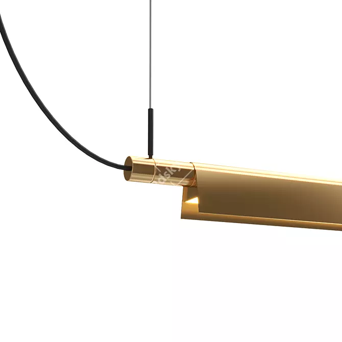 Sleek Sleuth Pendant Suspension Light 3D model image 3
