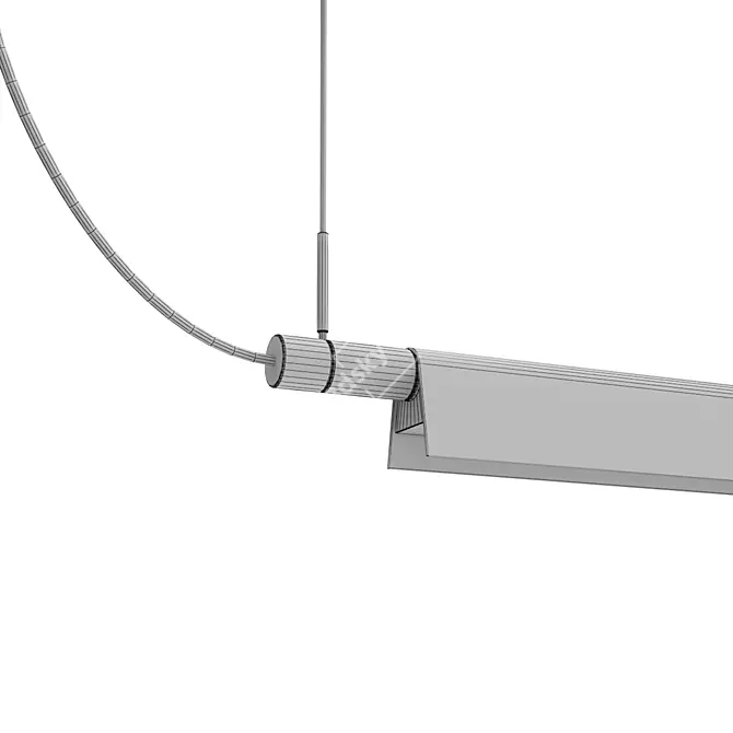 Sleek Sleuth Pendant Suspension Light 3D model image 4
